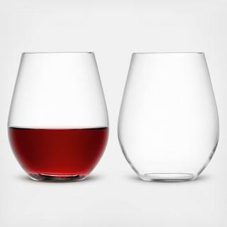 Wine Stemless Red Wine Glass Set of 2