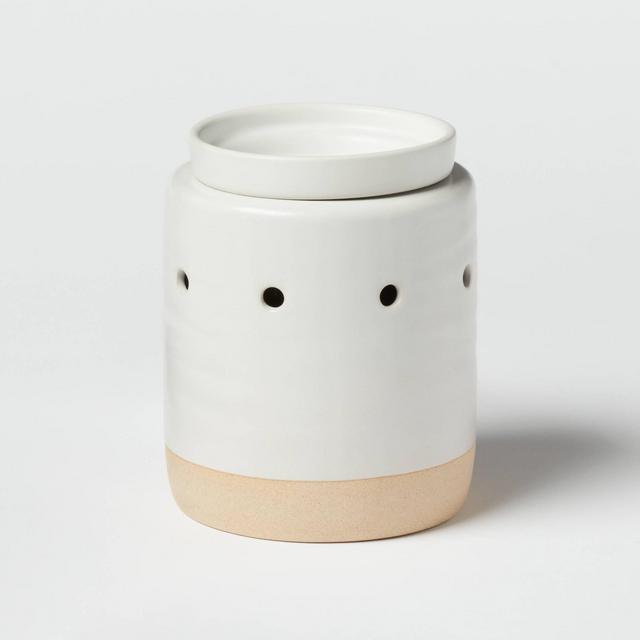 Ceramic and Clay White Wax Warmer- Threshold™