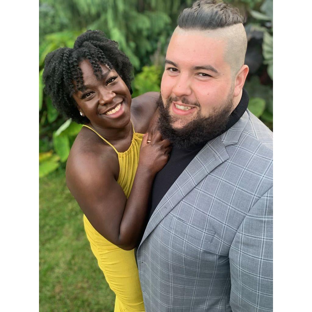 Our first wedding together.