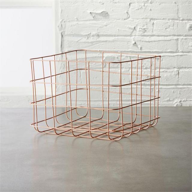 copper wire storage basket