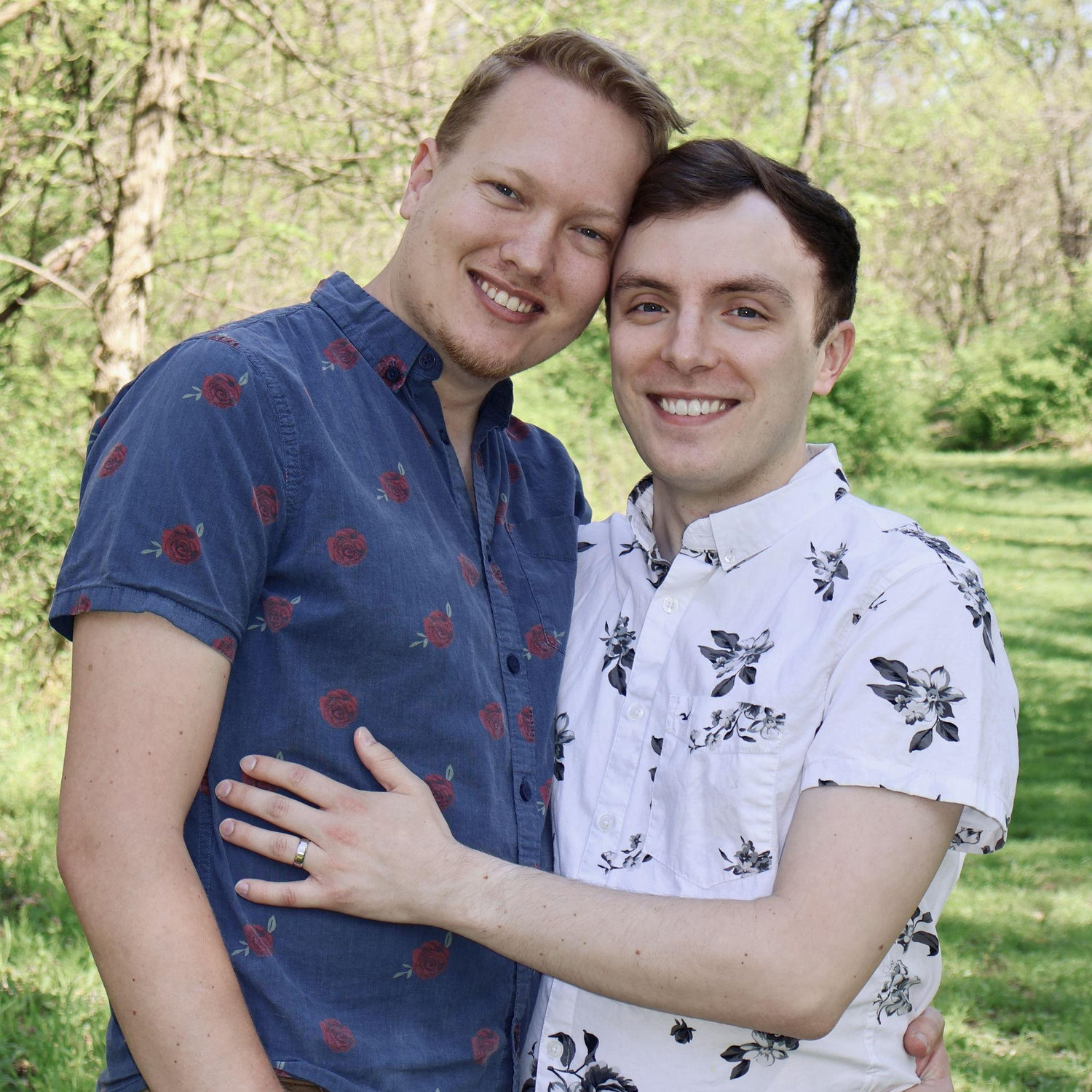One of the photos we took to announce our engagement (2025).