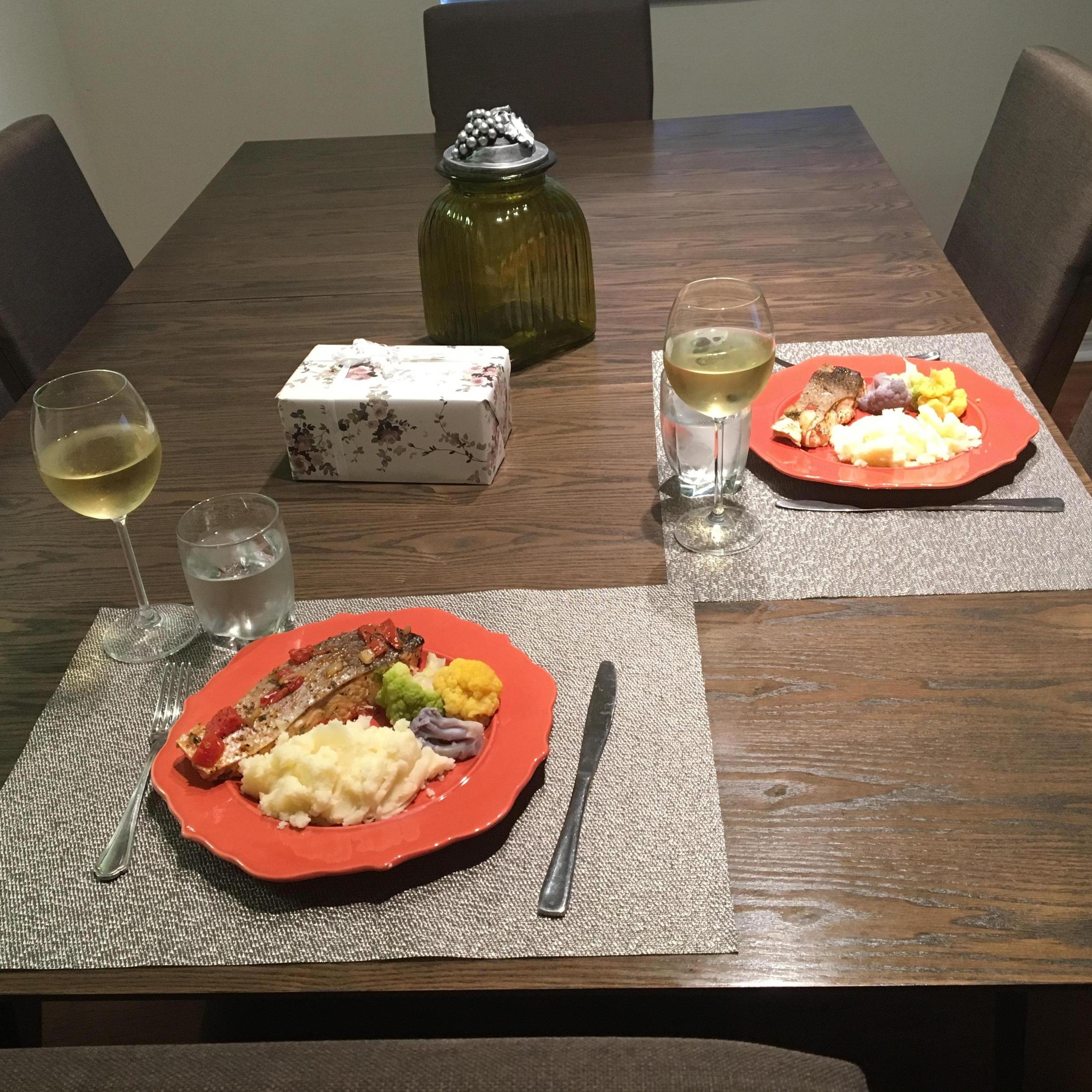 Day 1: We ditched the restaurant and had dinner at Ruth’s.