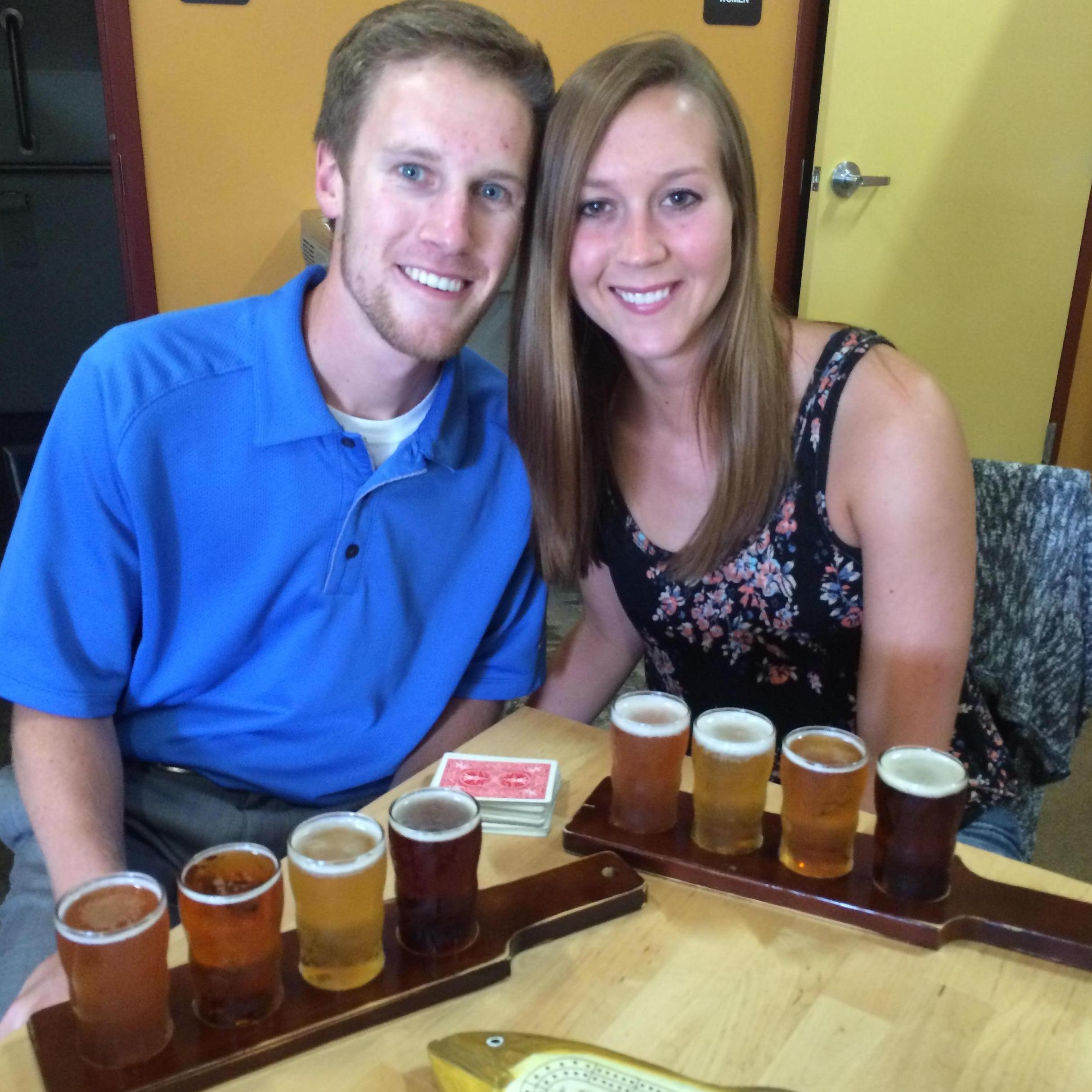 One of our many trips to Laura's favorite brewery in St, Paul, MN: Burning Brothers Brewing