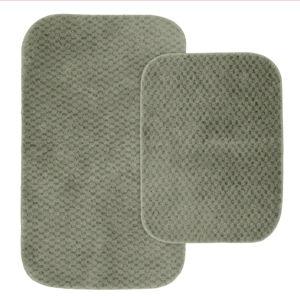 2pc Cabernet Nylon Washable Bath Rug Set - Garland