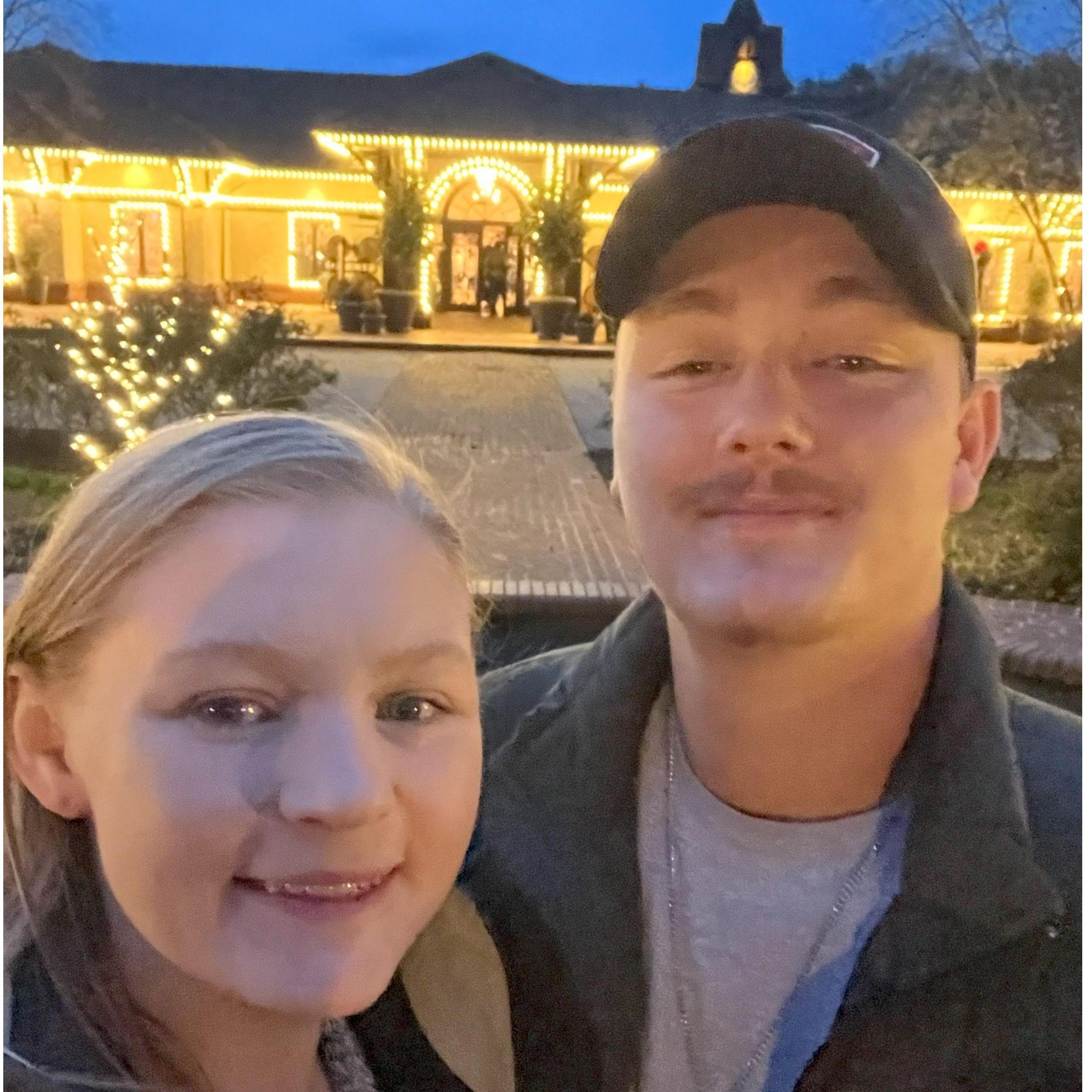 Biltmore Winery during Christmas.