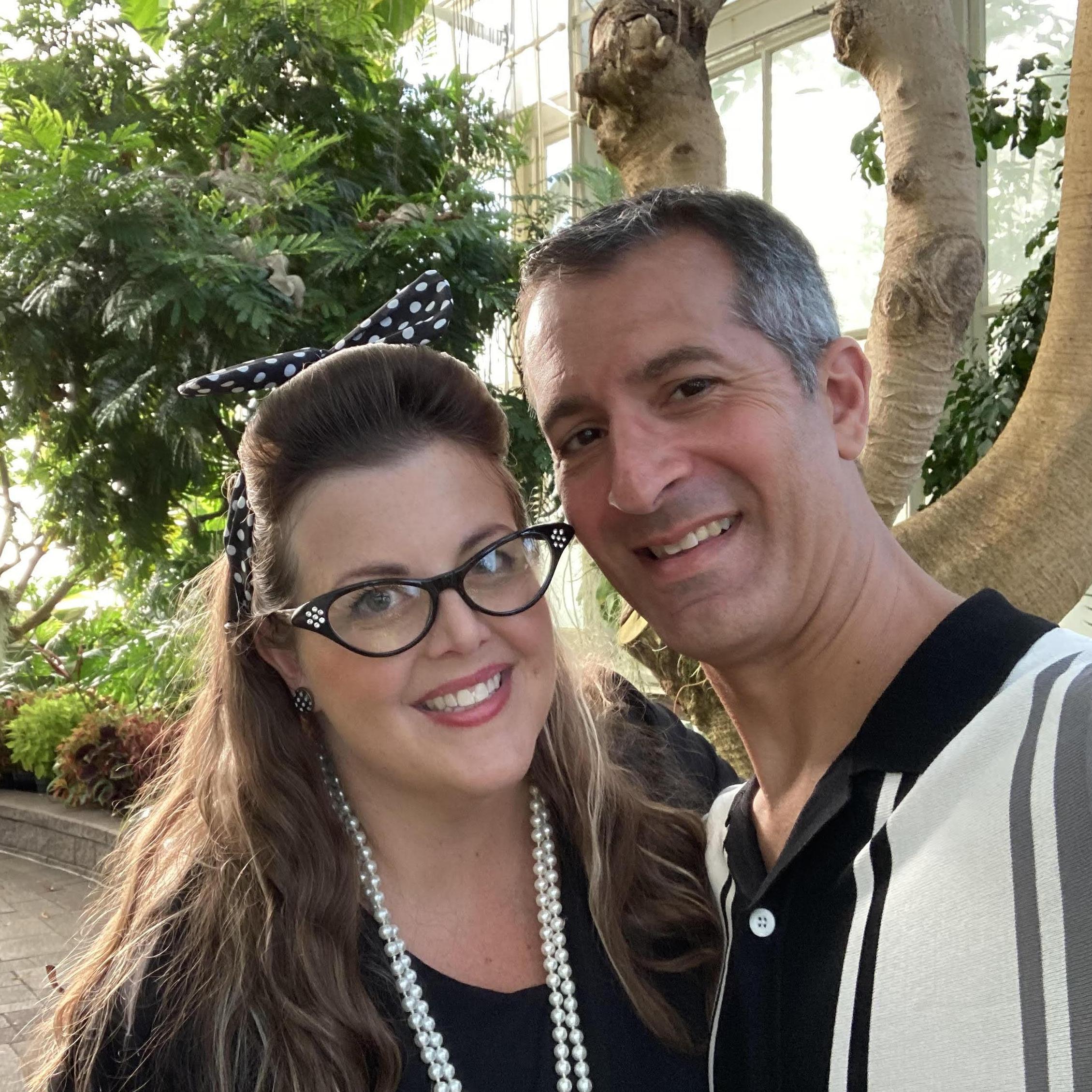 50's date night at the Buffalo Botanical Gardens.