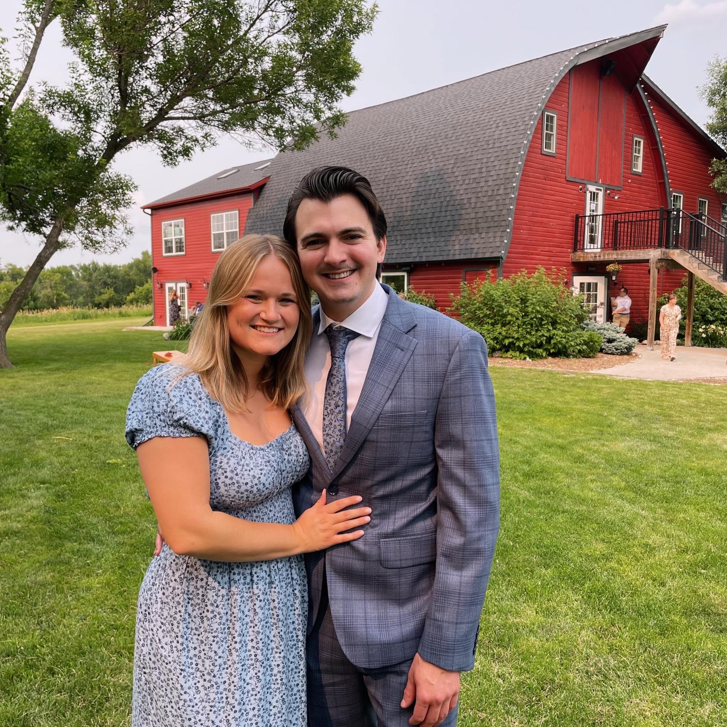 Dressed up for a wedding!