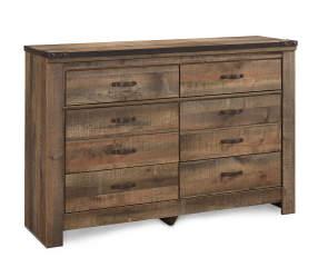 Signature Design By Ashley Trinell Rustic 6-Drawer Dresser