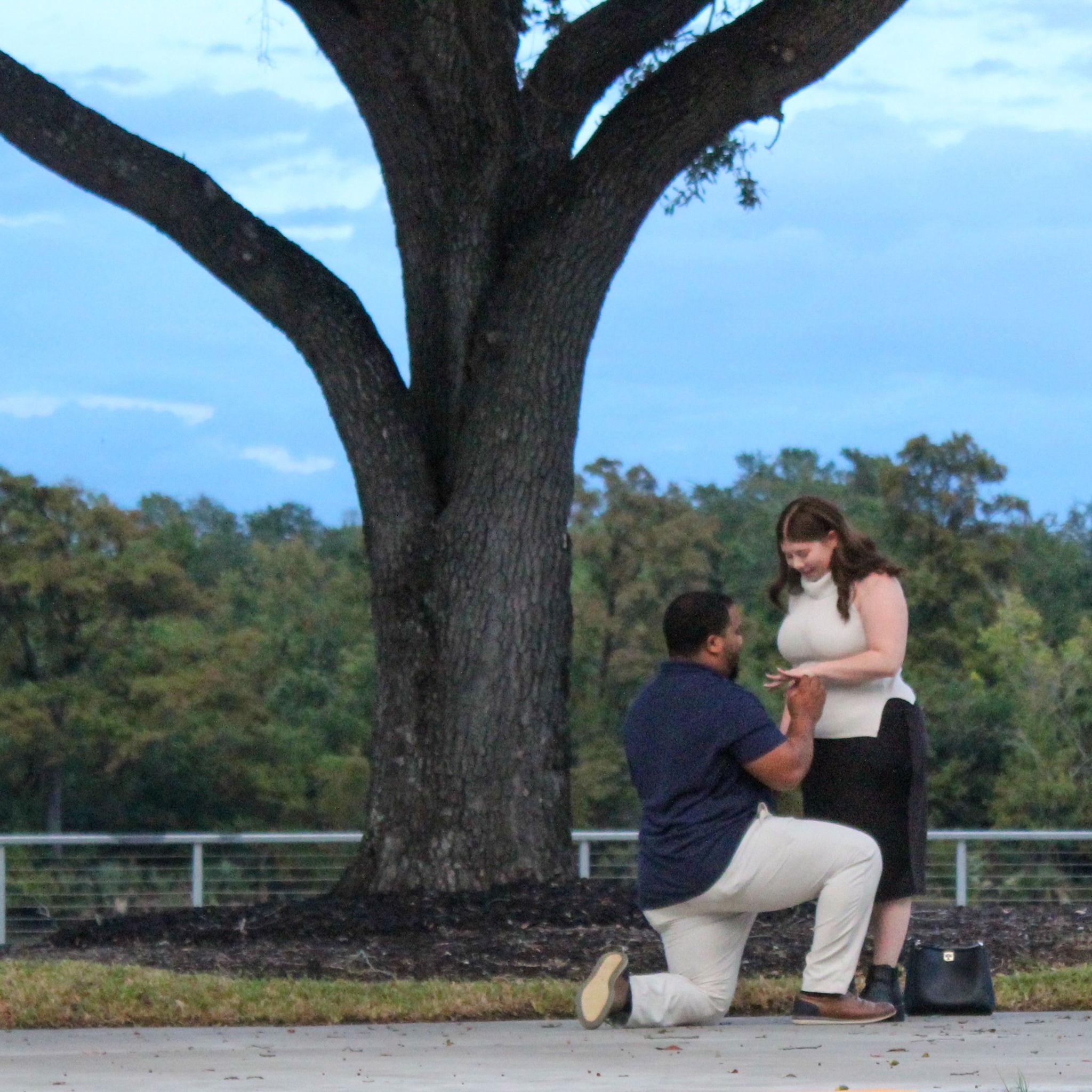 The moment she said yes.