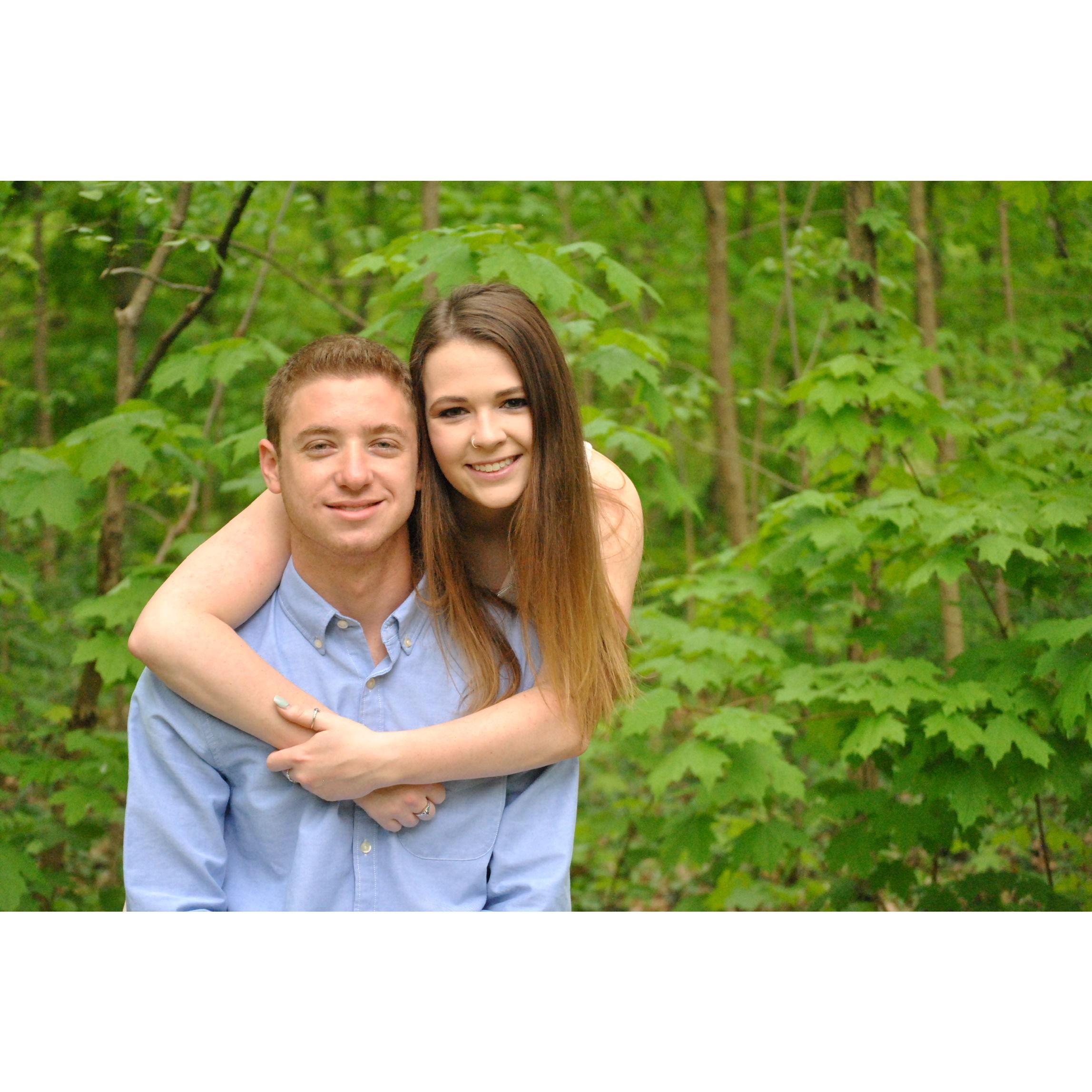 One of our first photos taken together right before graduation from undergrad!
