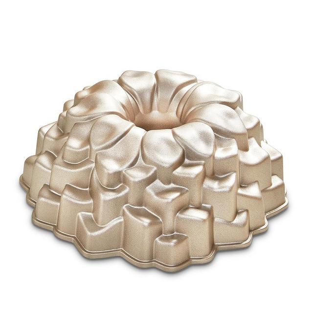 KITESSENSU Blossom Cake Pan, Nonstick Cast Aluminum bunt pan, 9.84” Fluted Tube Pan for Baking Unique Cake, 10 Cup Moldes para Pasteles, Cake Pans for Baking, High-Heat Resistant, Easy to Clean