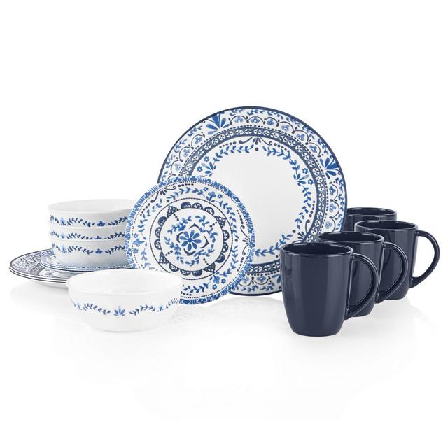 Corelle®Portofino 16-piece Dinnerware Set, Service for 4