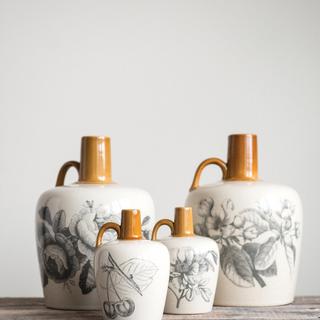 2-Piece Ranch Decorative Stoneware Bottle Set