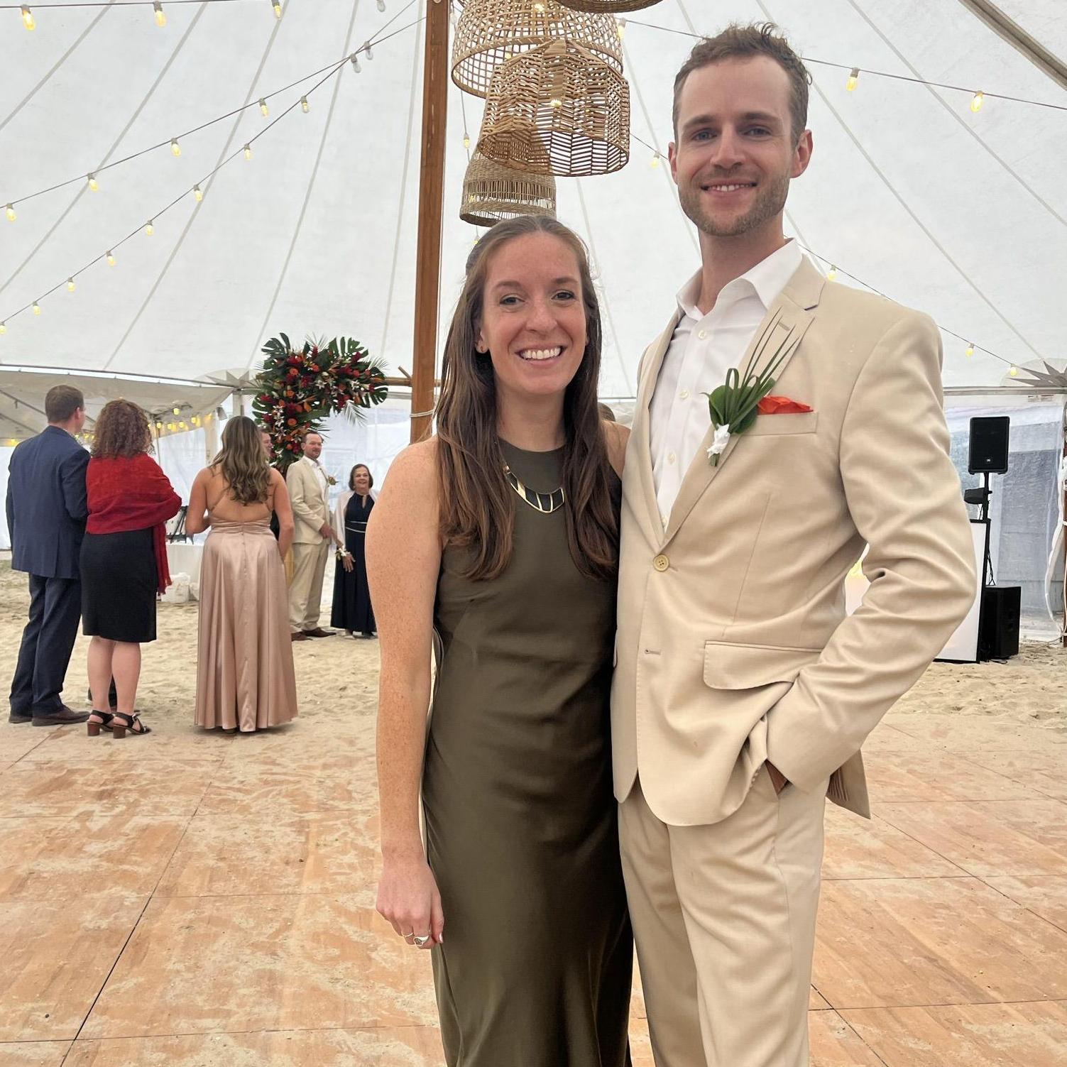 Celebrating Jordan and Lauren's wedding at the beach