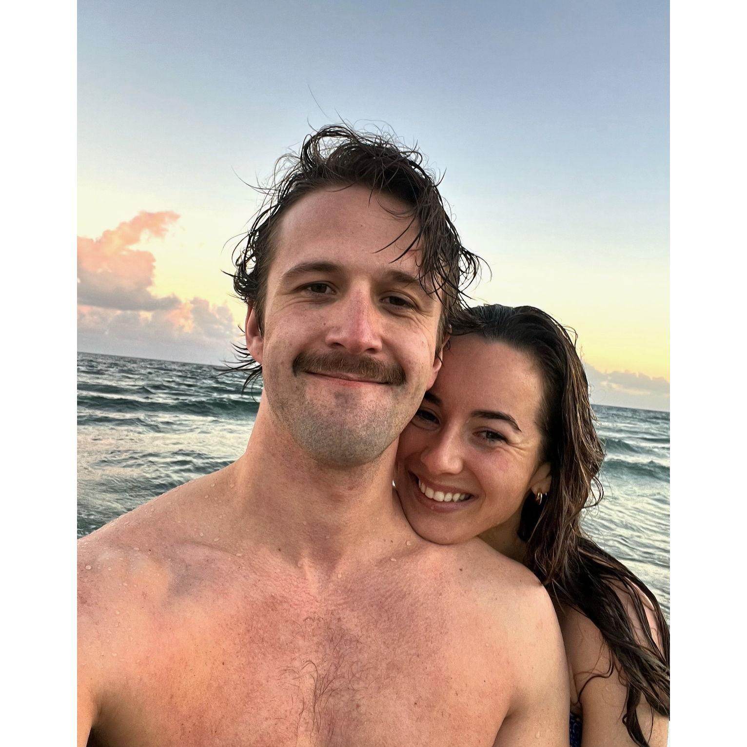 New Years Day swim in Florida