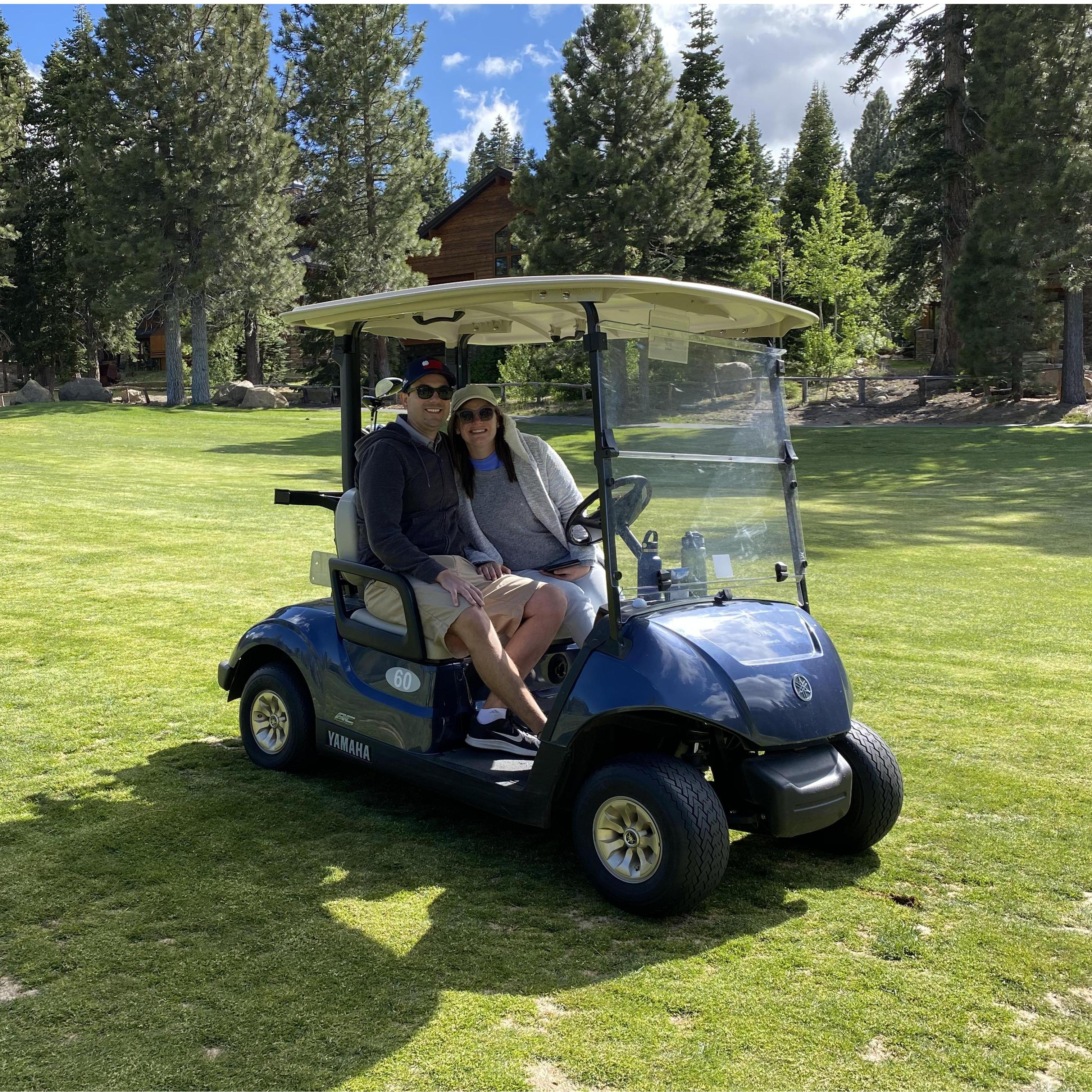 Golfing and searching for bears 
in Mammoth at Sierra Star Golf Club.