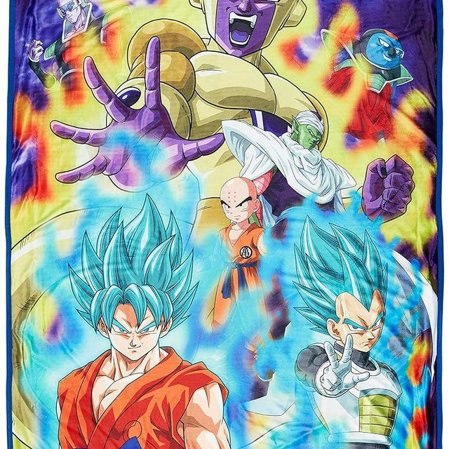 Great Eastern Entertainment Dragon Ball Super- Group 3 Sublimation Throw Blanket