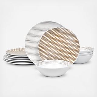 Hammock 12-Piece Dinnerware Set, Service for 4 by Macy's