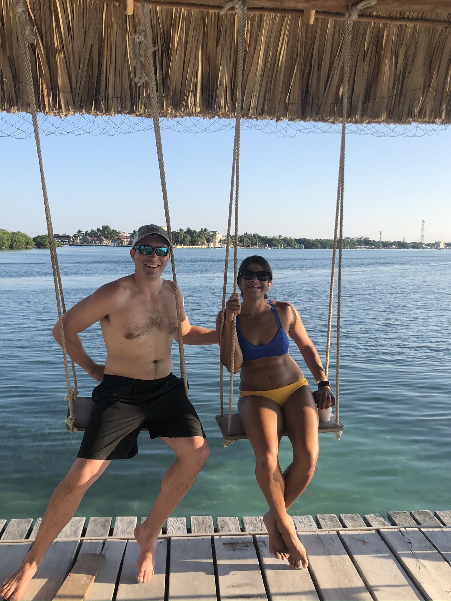 Enjoying the Sun in Caye Caulker, Belize - Jan 2020