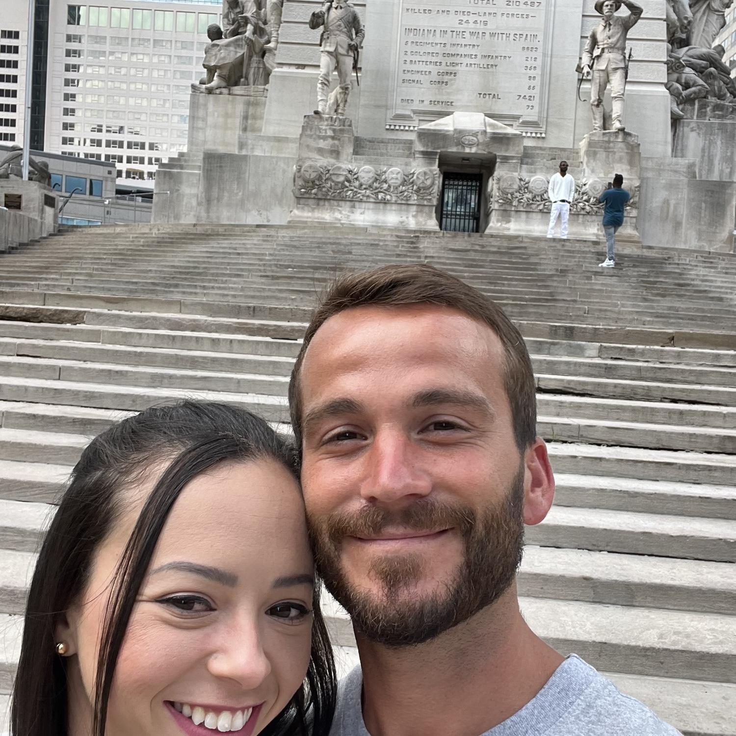 Our first travel to Indianapolis July 4,2024 we also had our first July 4 together 🎉