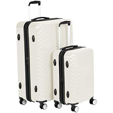 AmazonBasics Geometric Luggage Expandable Suitcase Spinner with Built-In TSA Lock