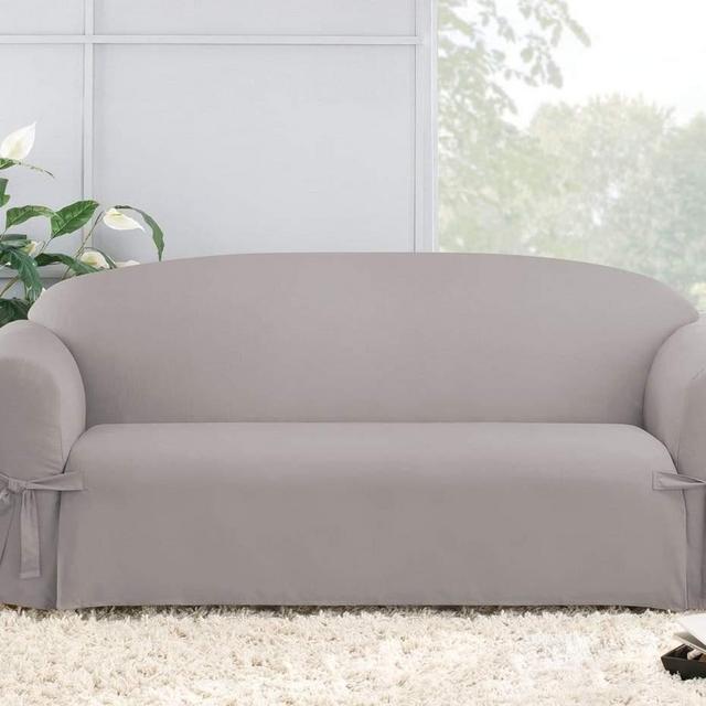 Cotton Duck Sofa Slipcover | Relaxed Fit | 100% Cotton | Machine Washable