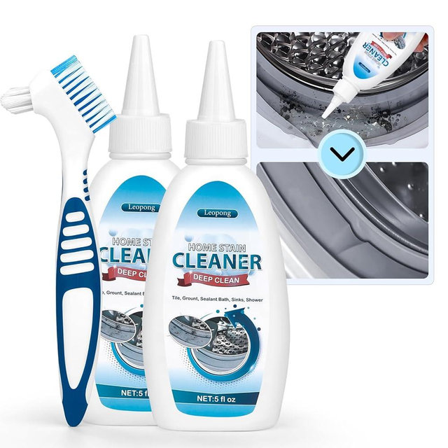 Leopong Home Cleaner Gel, Effective Cleaner for Washing Machine, Refrigerator Strips, Grout Cleaner Household Shower, Kitchen Sinks, Walls, Tiles, Bathrooms- 10 fl oz