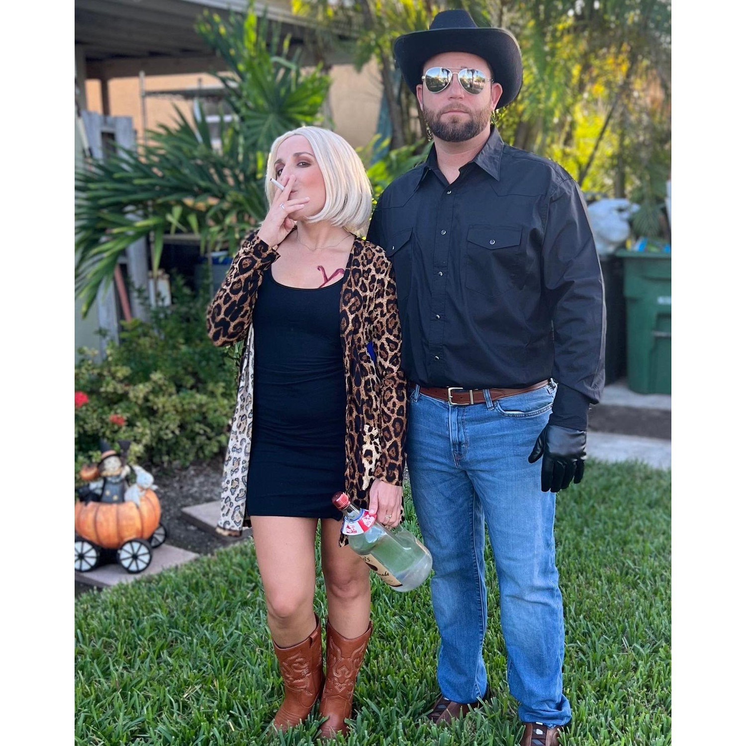 We dressed up as Beth and Rip from Yellowstone for Halloween.