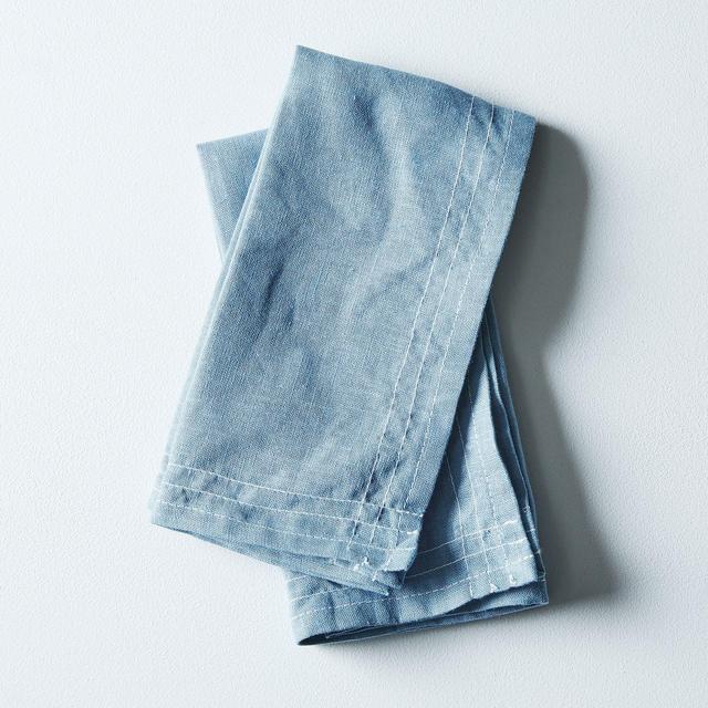 Blue Linen Napkins (Set of 2)