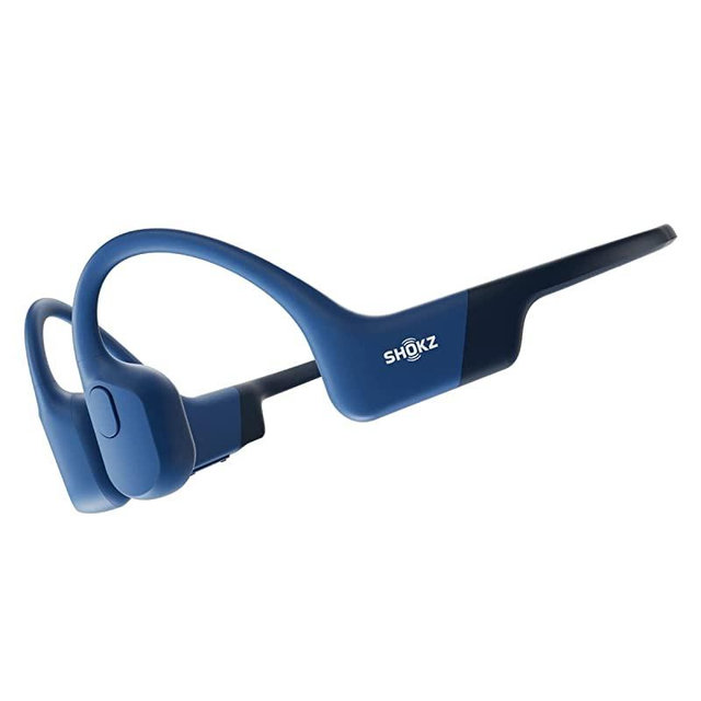 Shokz OpenRun (AfterShokz Aeropex) - Open-Ear Bluetooth Bone Conduction Sport Headphones - Sweat Resistant Wireless Earphones for Workouts and Running - Built-in Mic, with Headband