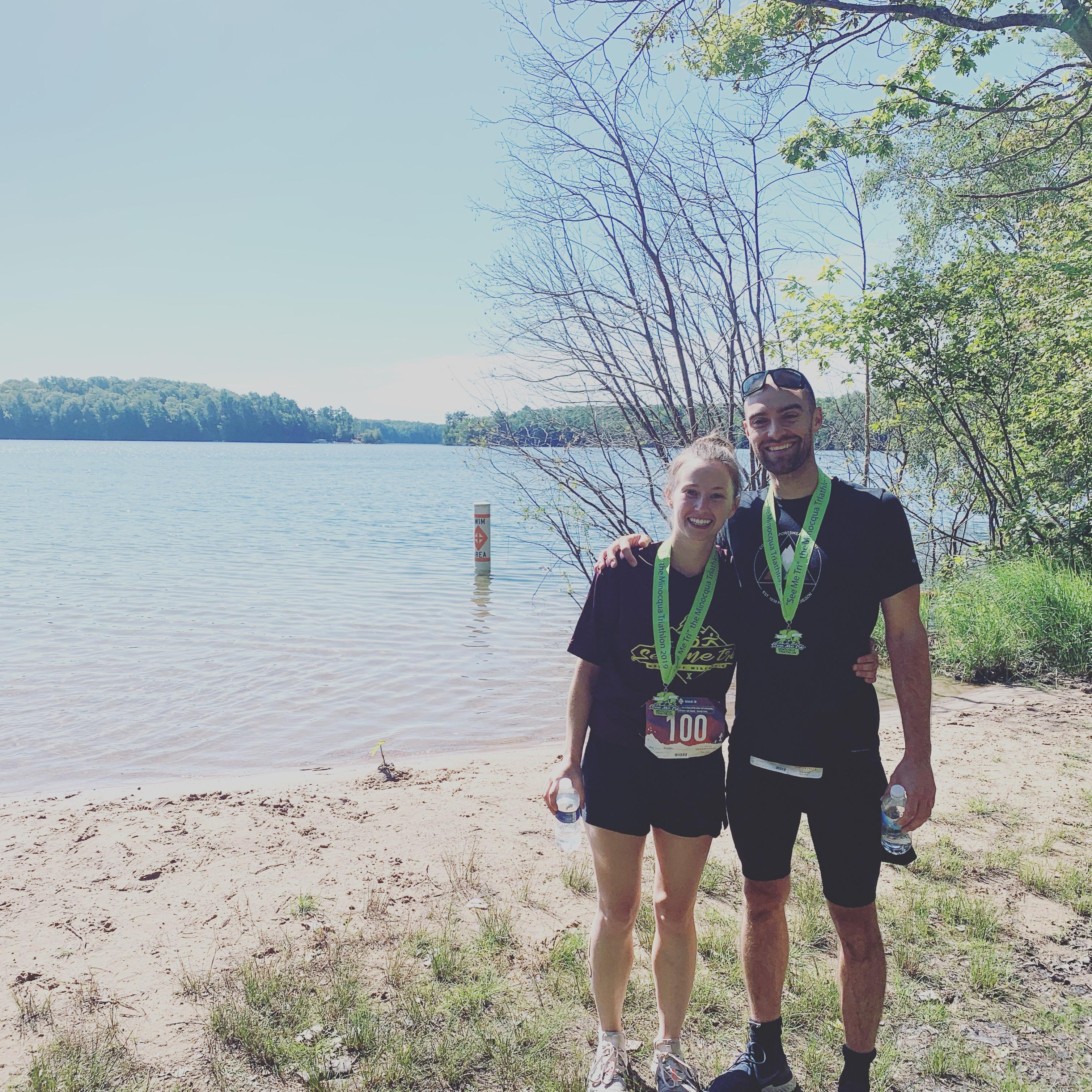 First triathlon ever, up in Woodruff