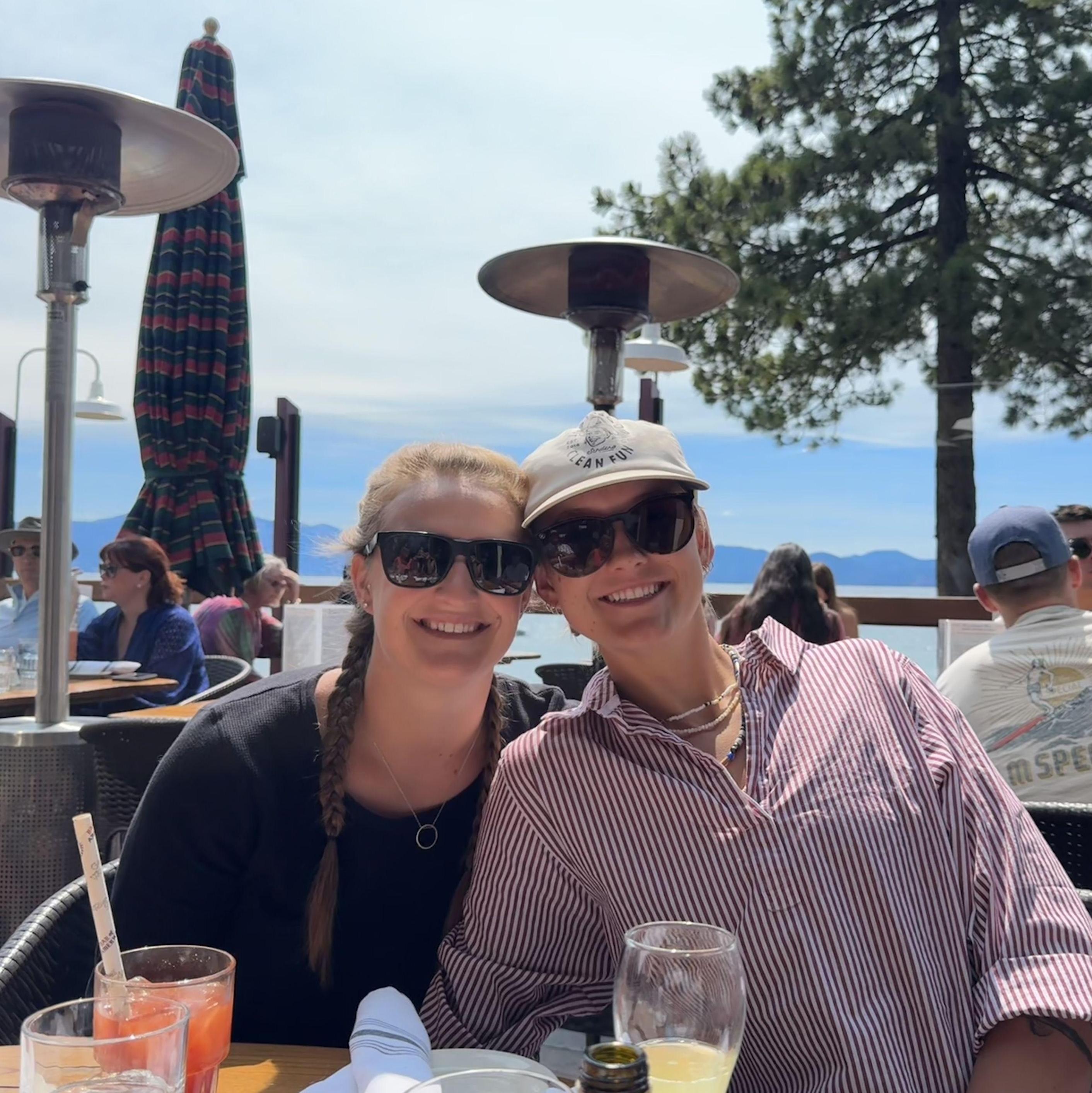 Having lunch on Lake Tahoe. July 2024.