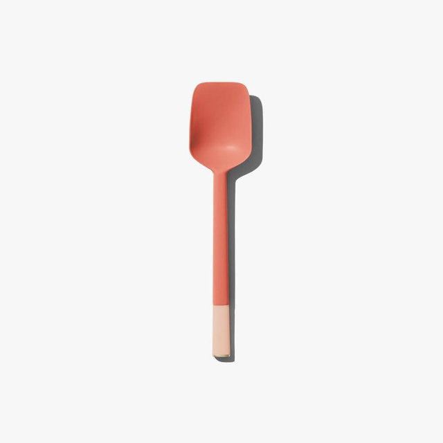 Hedley & Bennett Spoonula Harissa Red | Platinum-Grade Silicone Spoon Spatula Hybrid | Heatproof 450°F, Dishwasher Safe