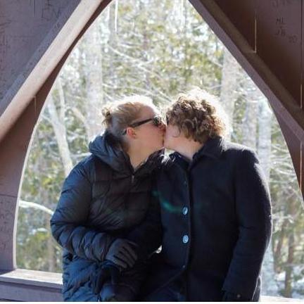 Moments after getting engaged!