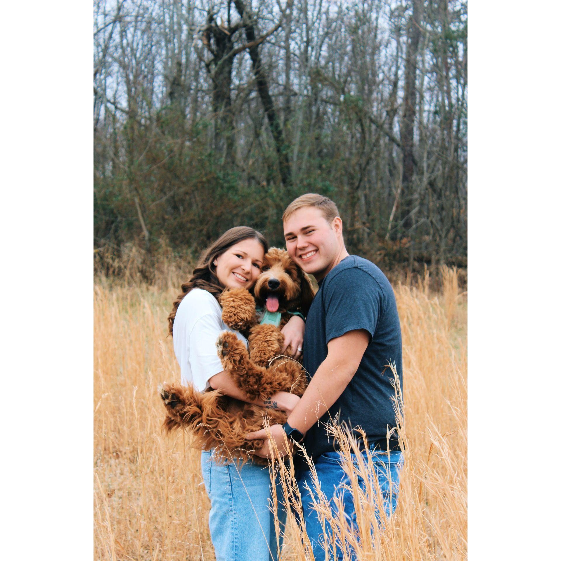 Of course, we can't forget about our fur baby, Millie!