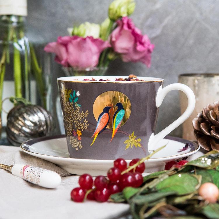 Portmeirion, Sara Miller London Chelsea Tea Cup & Saucer | Zola