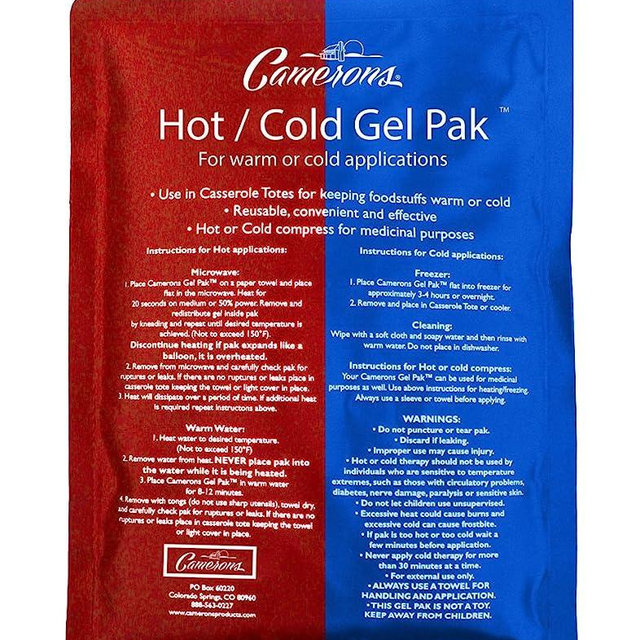 Hot or Cold Gel Pack - XL Ice & Heating Pack (8"x11") - Large Reusable Paks for Warm & Cold Compress, Treating Injuries, Physical Therapy - Keeps Food at Desired Temperature Warm or Cold for Hours