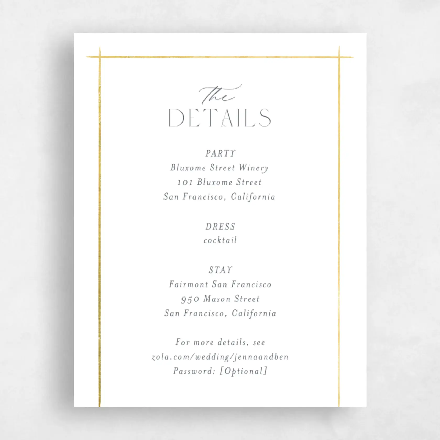 Enclosure Card - Mecca Foil preview