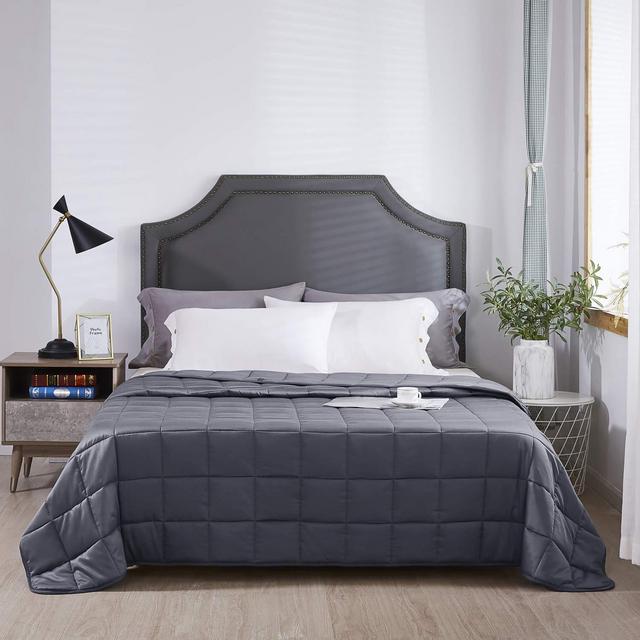King Size Weighted Blanket by HomeSmart - 400 Thread Count Resort Quality Cotton - 25 lbs 88"x104" - Made with 400 Thread Count Ultra Soft Cotton - Fits King California King Beds