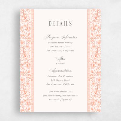 Salmon, Orange Wedding Enclosure - Tauriel