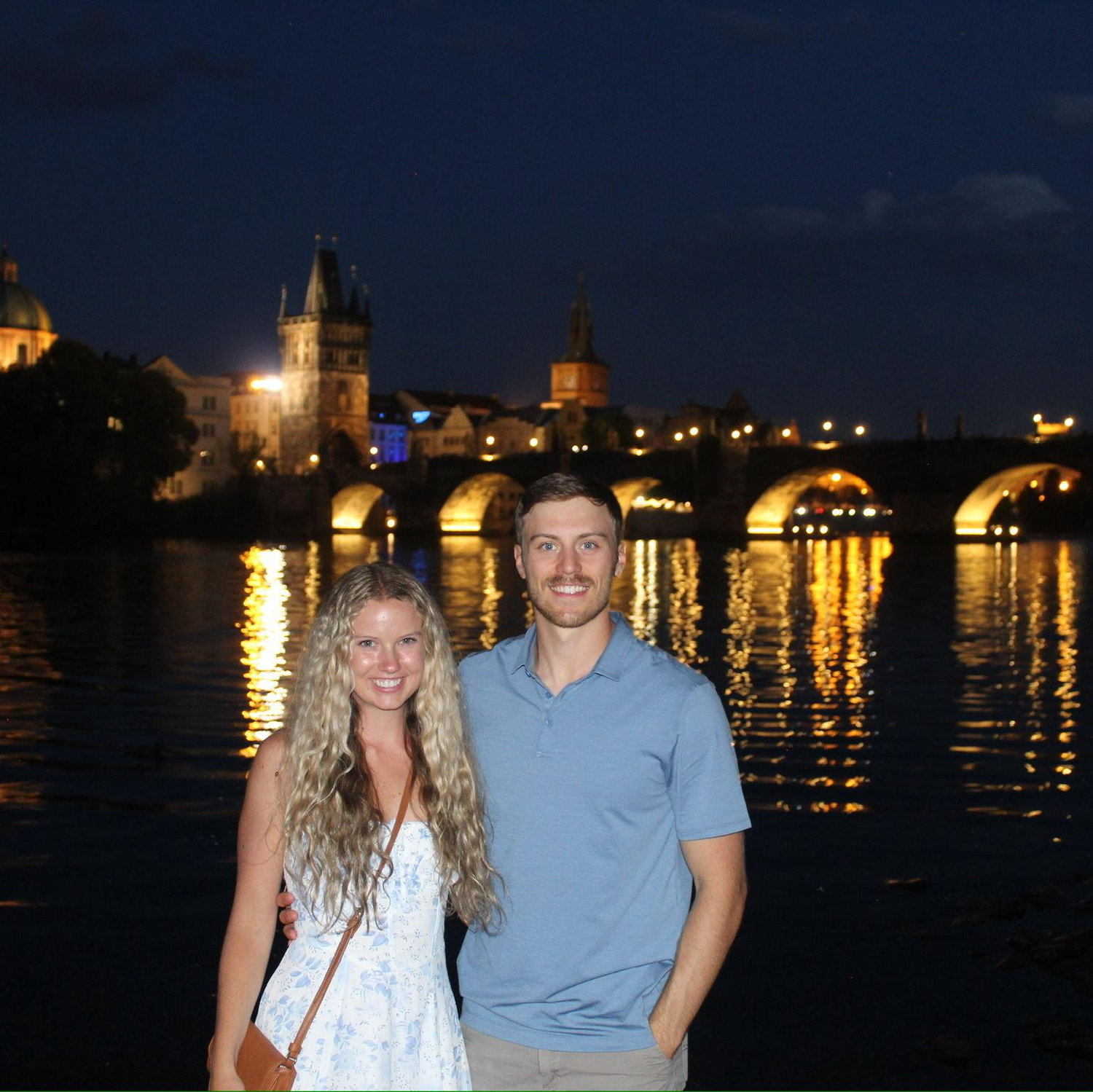 Us in Prague, CZ. Can you tell that we're American? (2025)