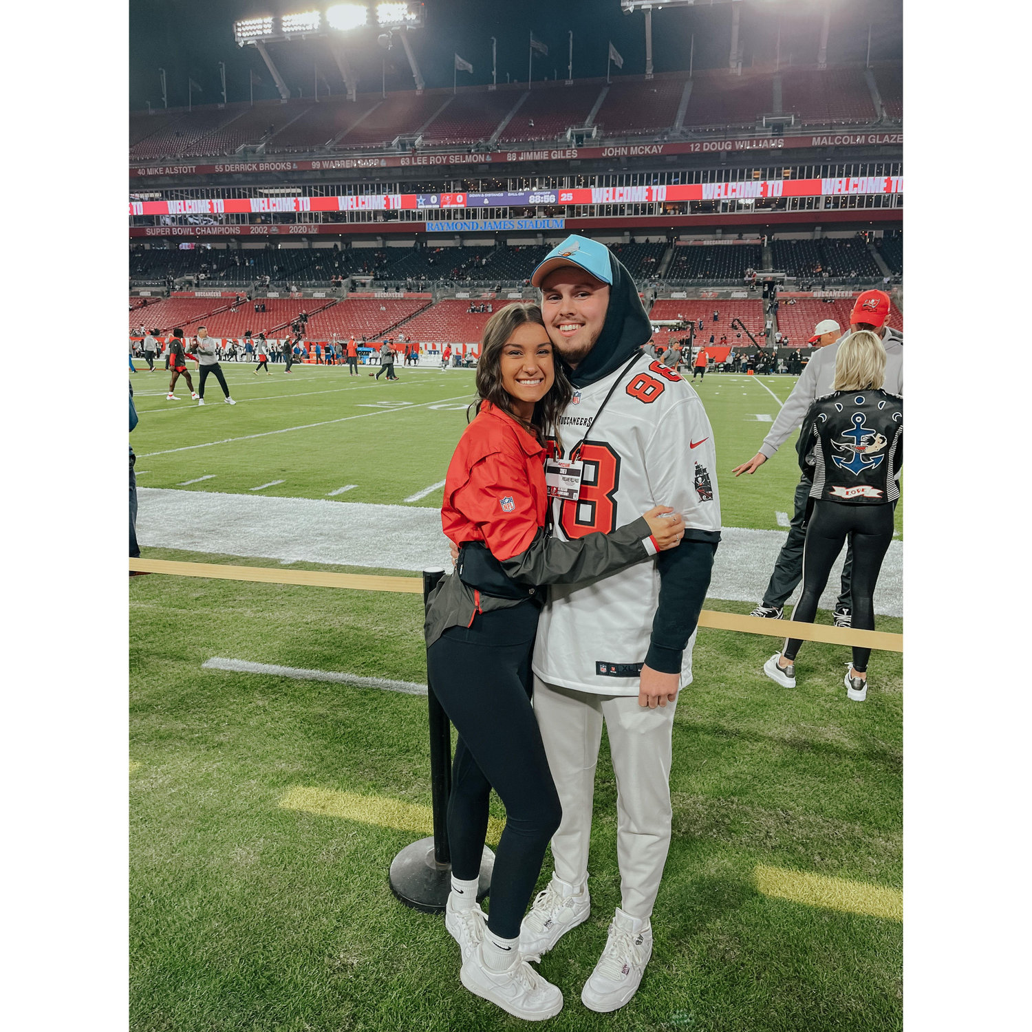 First football game together! GO BUCCS! 01/16/2023