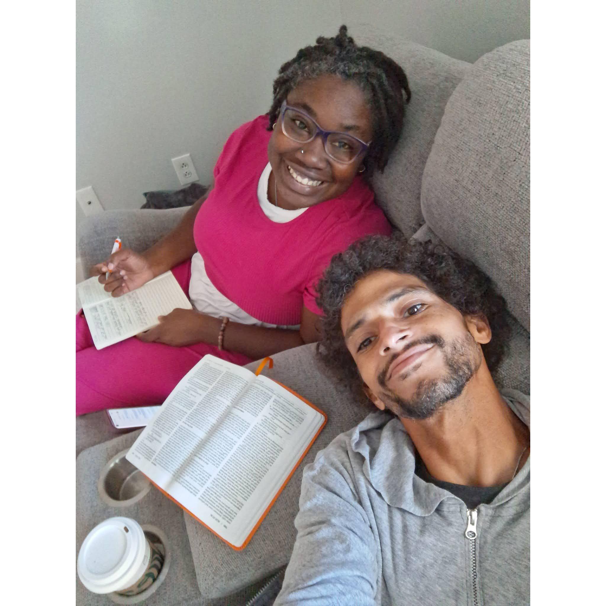 Just studying the word of God together, ya know...