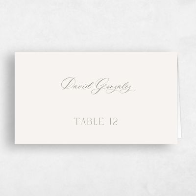 Dark Sage, Green Wedding Place Card - Galiena