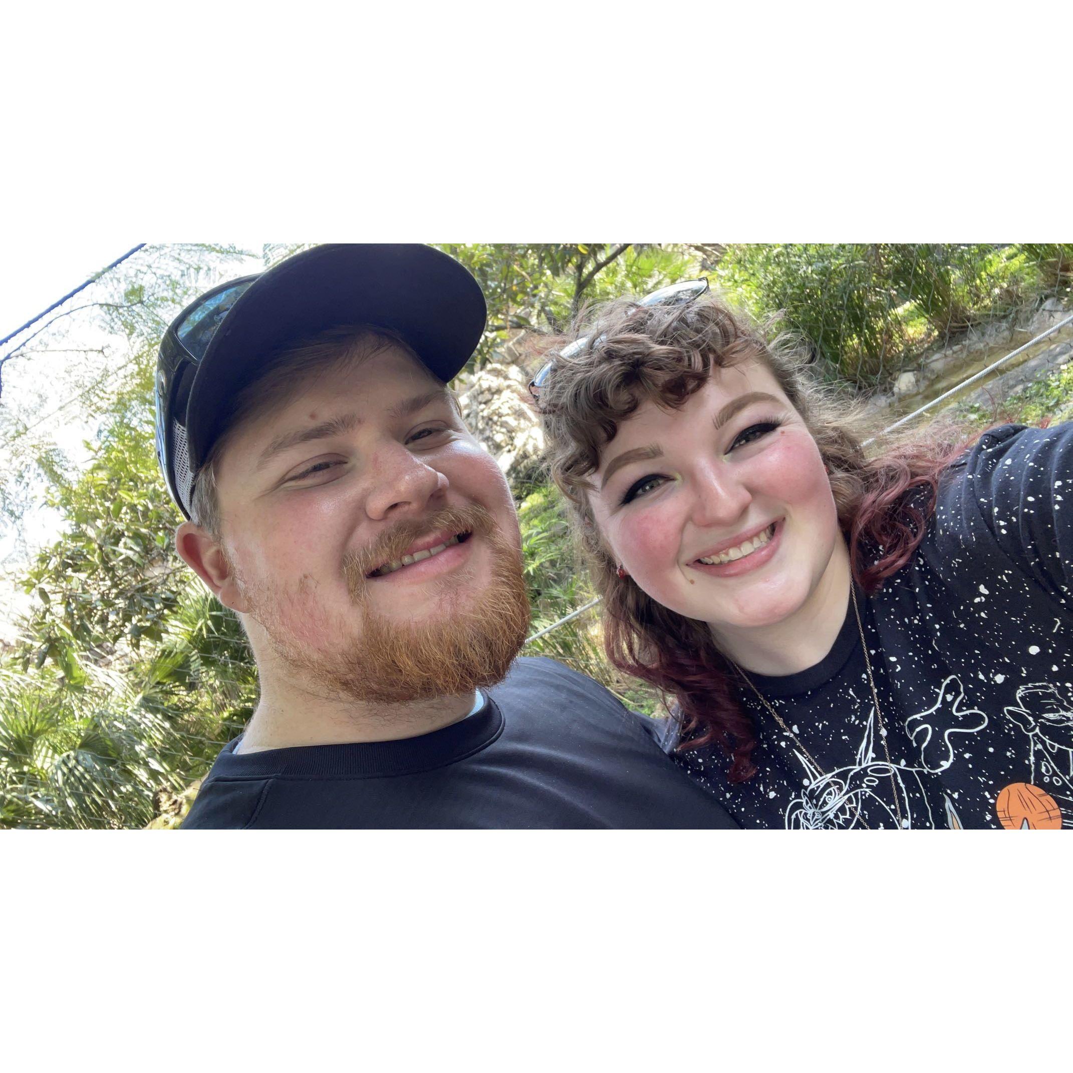 Jacksonvill Zoo for our anniversary