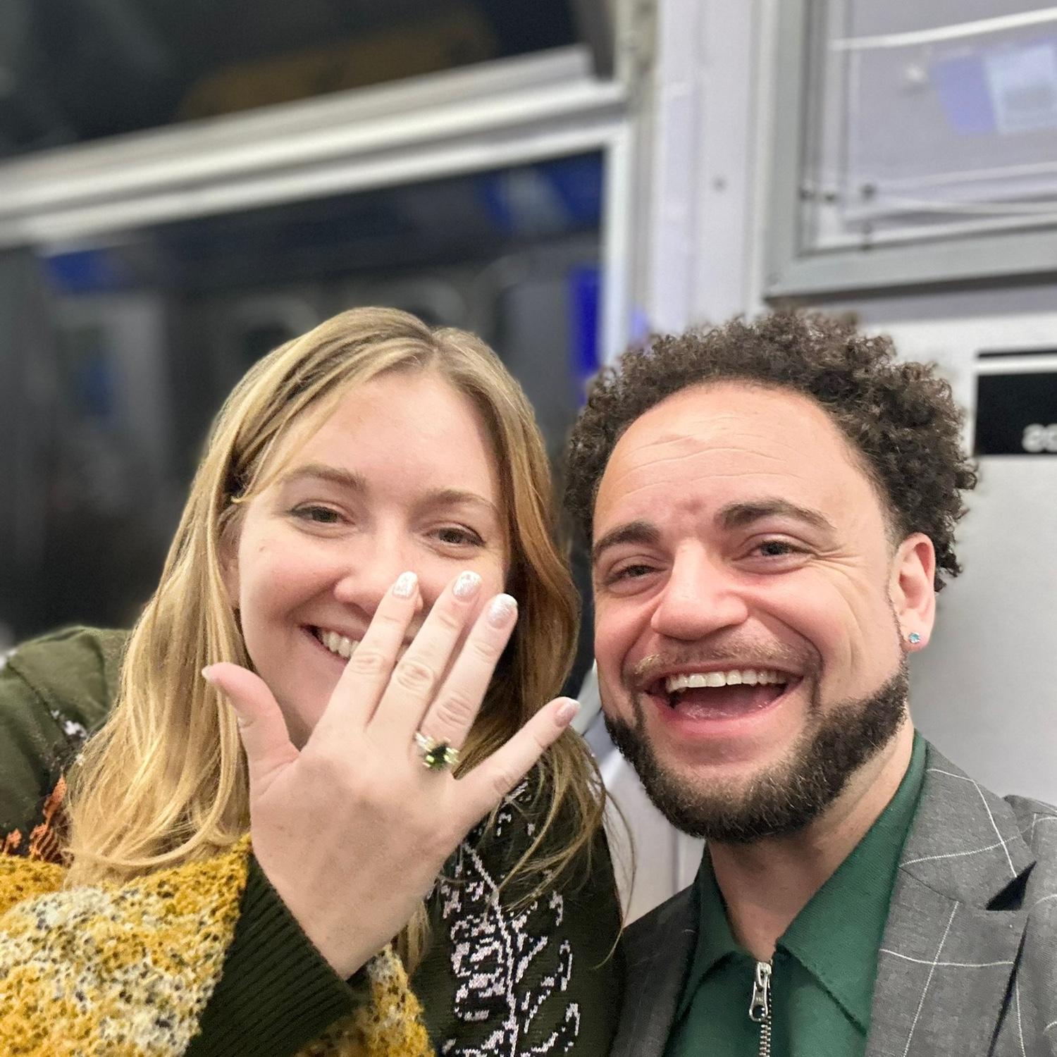 Subway ring pic (because we forgot to take one earlier)
