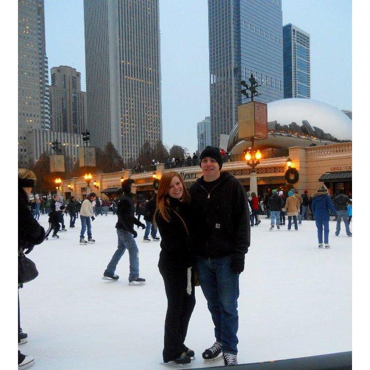 2010: Second date ice skating in Millennium Park.