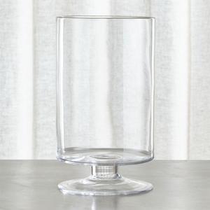 London Large Clear Hurricane Candle Holder