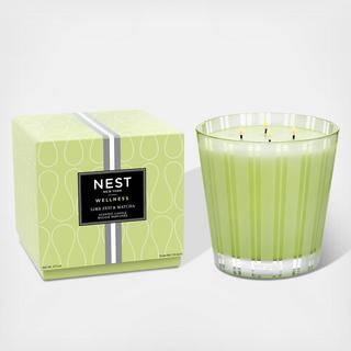 Wellness Lime Zest & Matcha 4-Wick Luxury Candle