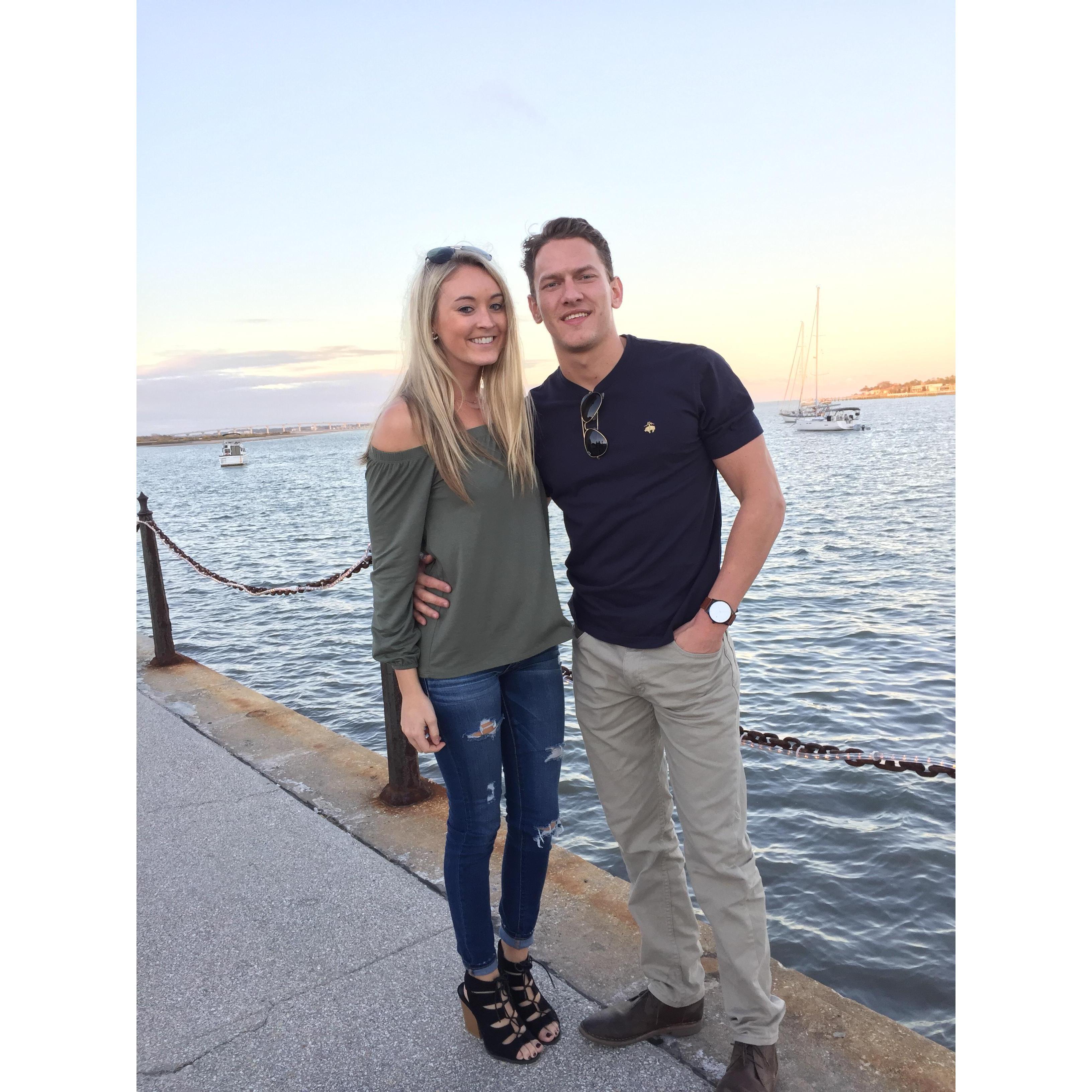 Throwing it way back to one of Matthew and I's many date nights at our favorite place, St. Augustine! We can't wait to get married here :)